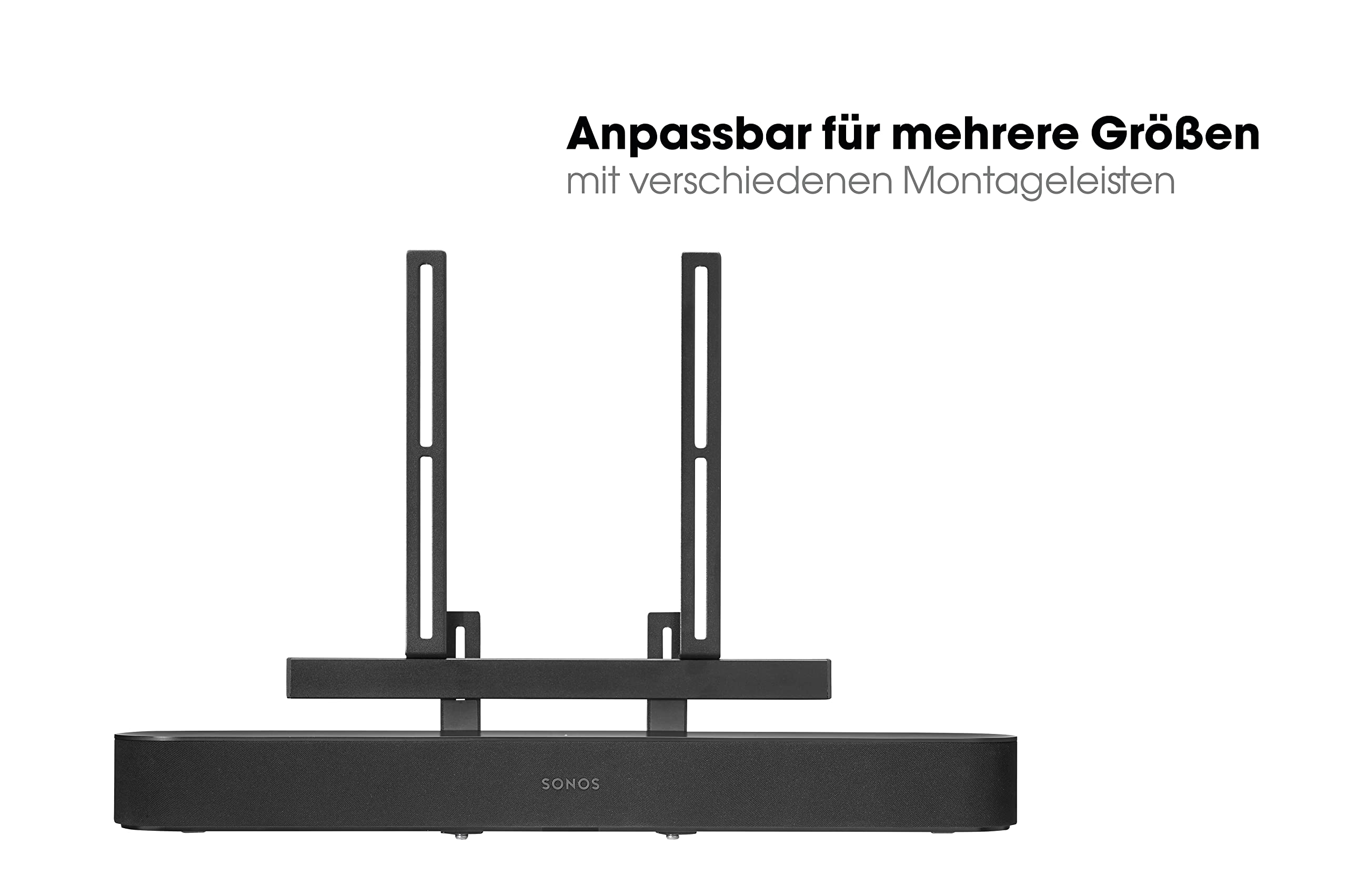 Vogel's Sound 3550 Universelle Soundbar Halterung, Auch geeignet für Bose Soundbar 500/700, Sonos Arc/Beam/Playbar, Samsung, Sony, LG und JBL, Halter für VESA 100 bis 600, Max. Gewicht 6,5 kg