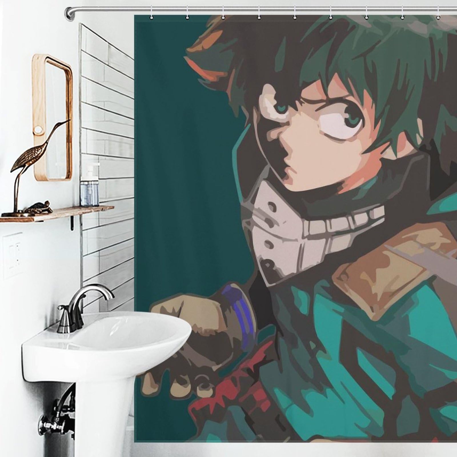 (合馬アカウント1)トゥイーティー　シャワーカーテン　レア物　USA購入 Amazon｜シャワーカーテン ズートピア ニック・ワイルド 防水 防カビ