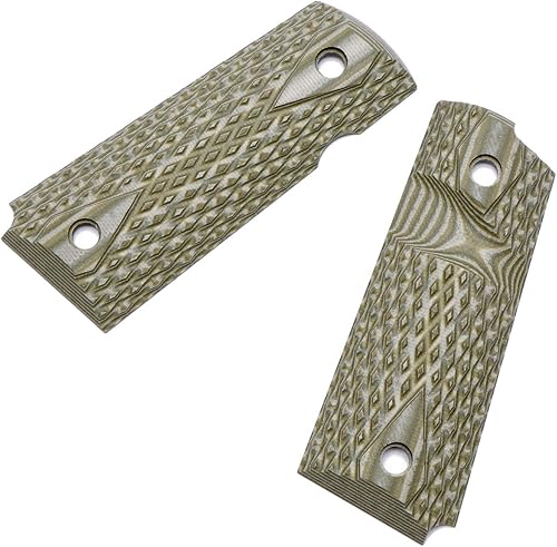 Miniatura 8 de Guuun G10 Grips para 1911 CompactOficial, Corte Diamante Big Scoop Textura - 9 opciones de color