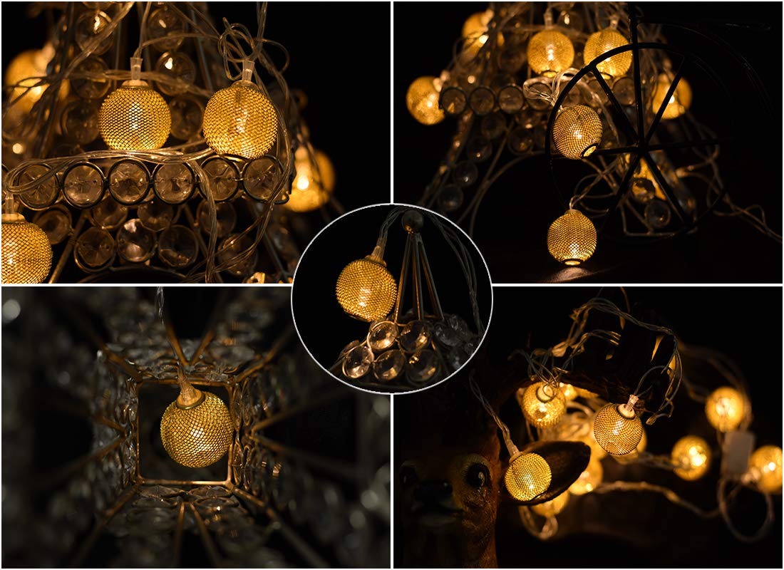 Lexton Dl 28 5m Ball Shape Led Light Gold Buy Online In El Salvador At Elsalvador Desertcart Com Productid