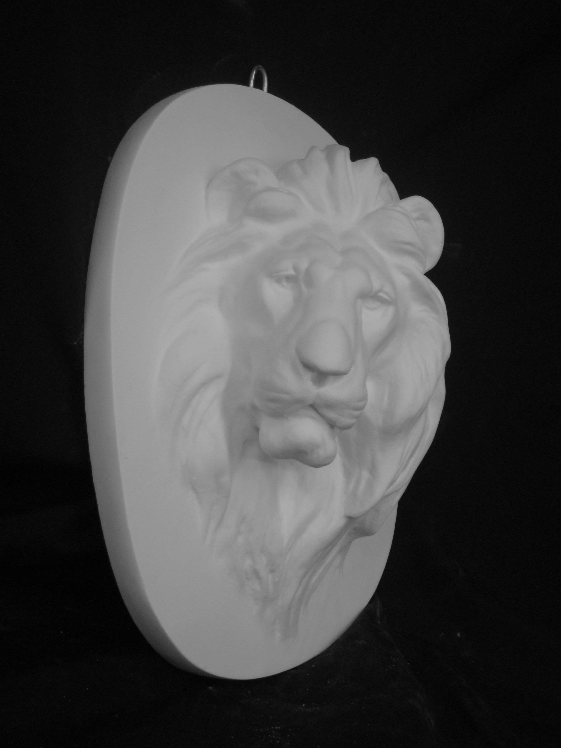 Amazon.co.jp: 石膏像 E－704 ライオンレリーフ H．31cm