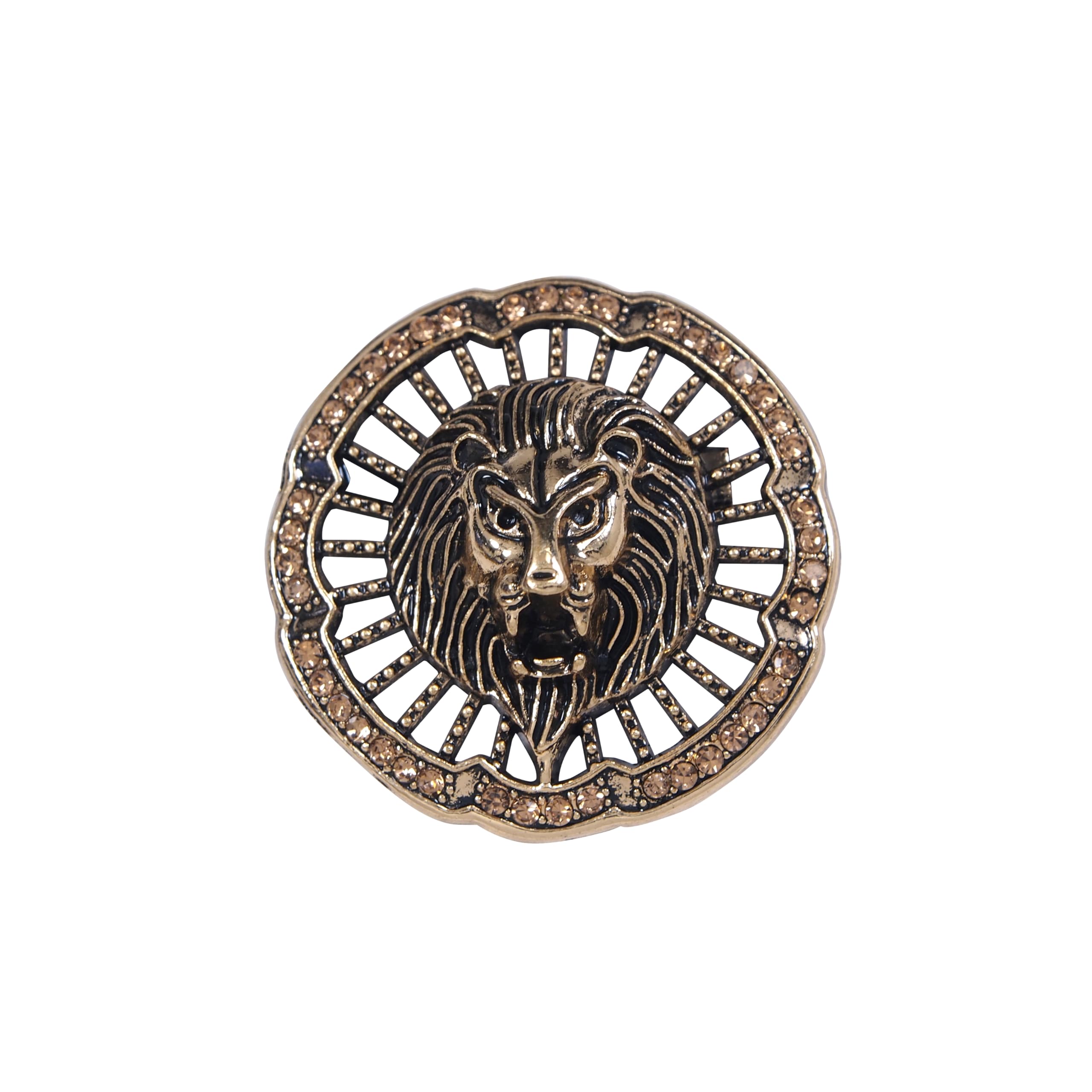 Adorn Antique Lion Face Shaped Wedding Brooch/Lapel Pin for Men and Boys (B2088) (B0CHYC6N6C) Amazon Price History, Amazon Price Tracker