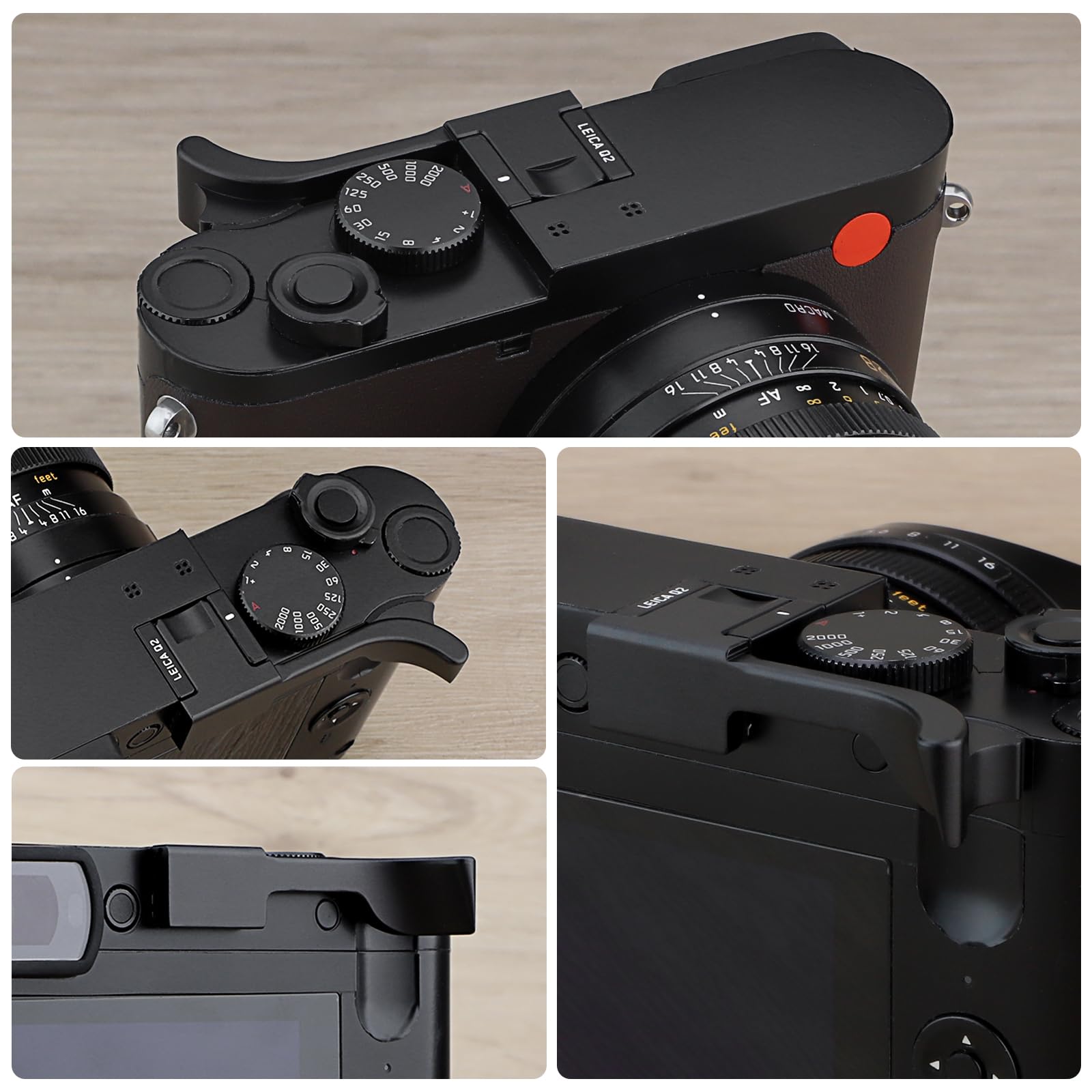 Leica Q2用 サムレスト ブラック