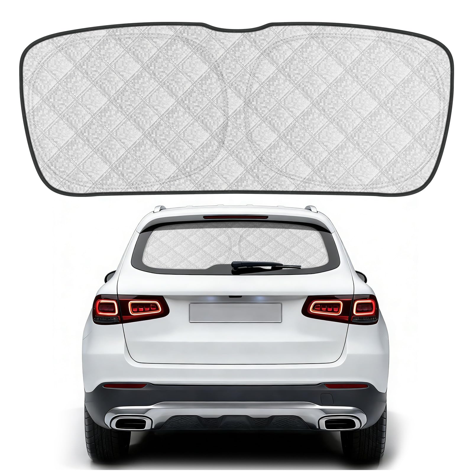 Parasole Lunotto Posteriore Compatibile con Mercedes-Benz GLC X254/C254 2022-2026, Tendina Parasole Interna per Auto, Pieghevole, Protezione Solare Riflettente per Vetro Posteriore