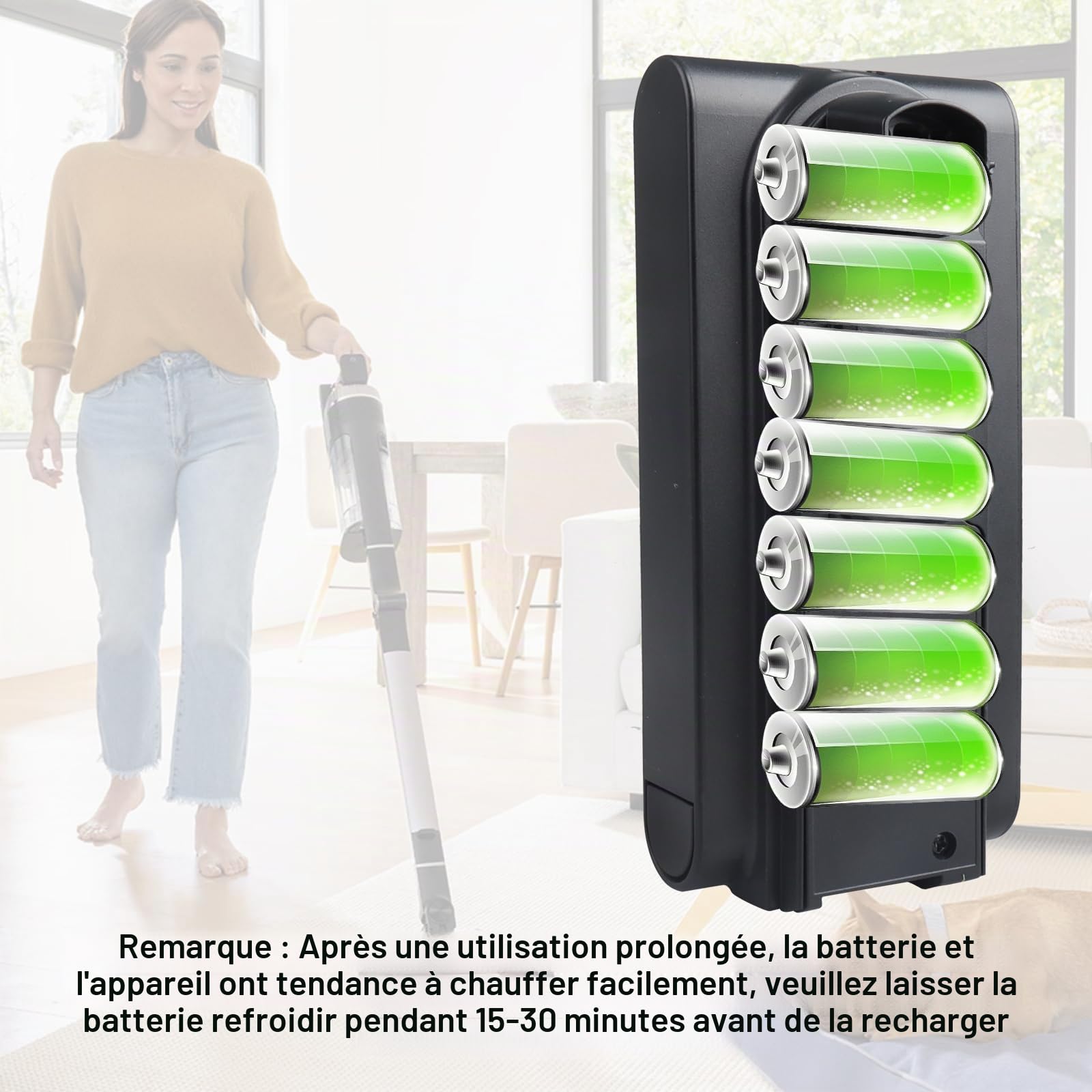 Batterie Lithium-ION de Rechange 25,2 V 3500 mAh pour Shark XBATR725SLEU/XBATR725SL, Batterie Compatible avec Les aspirateurs sans Fil IZ400UK, IZ400UKT, IZ400UKTSB, IZ420UKT