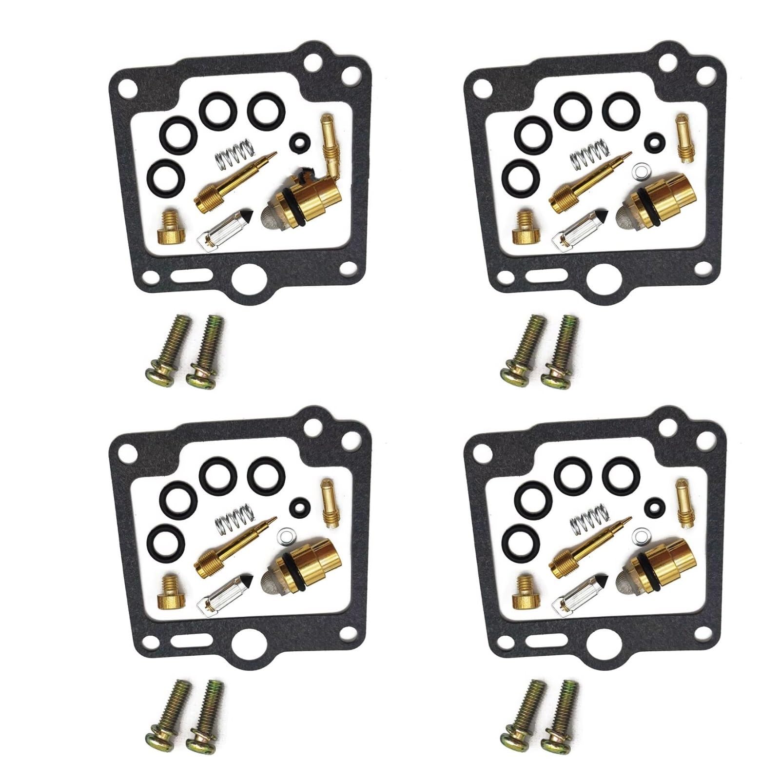 Kit Carburador Repuesto Compatible Con Yamaha Para XJ900F 58L 1986 1987 1988 1989 1990 Kit Reconstrucción Carburador Motocicleta Aguja Flotador Diafragma Vacío Sello(D 4sets)