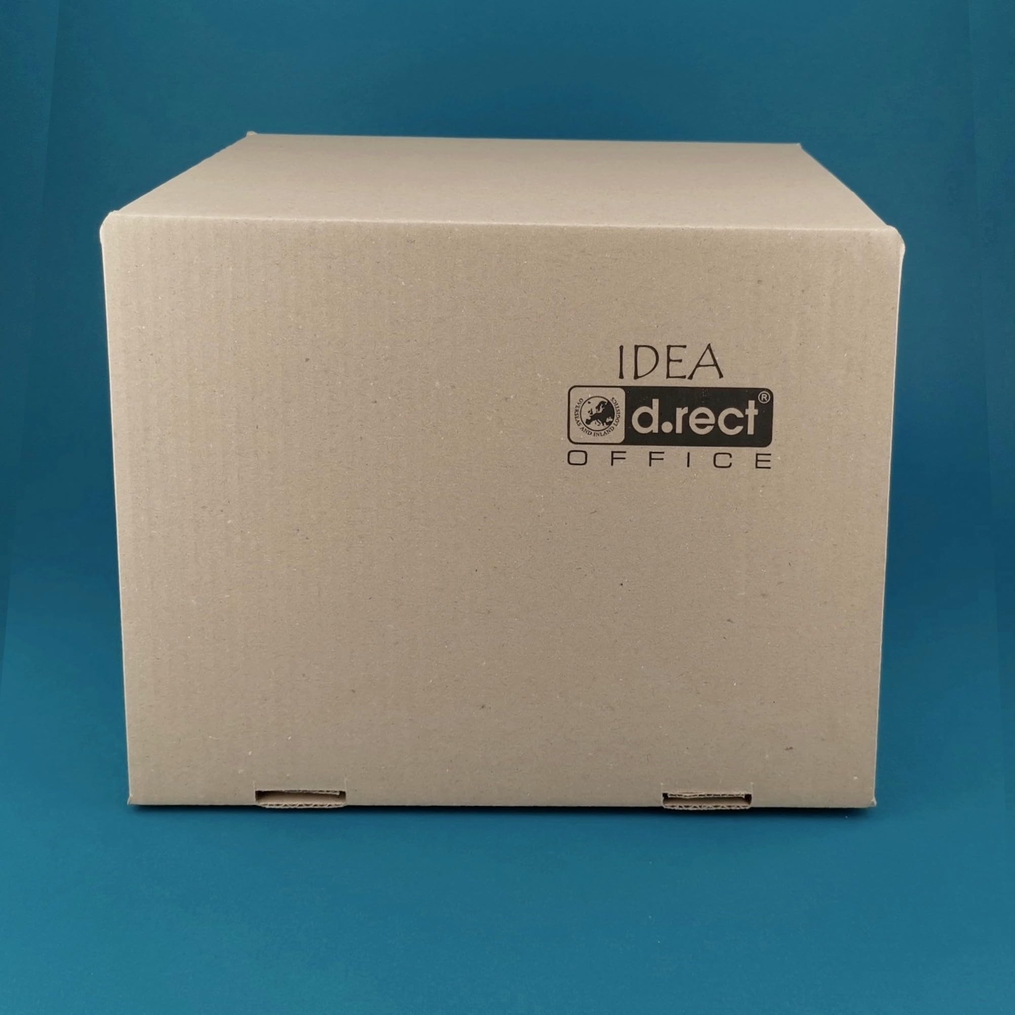 D.RECT Set 6 Scatole Archivio Cartone A4 con Coperchio - 250x340x260 mm, 360 g/m², Capacità 20 kg, pH Neutro - Ideale per Documenti Ufficio Casa Archivio Trasporto