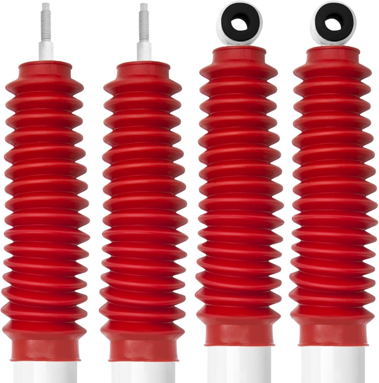 Set of RS5000X Series Front & Rear Shocks fits 2005 2016 F250 Super Duty RWD with 0” Lift | Improves Handling & Performance | Built to Last | Includes TrendsAuto Decal
