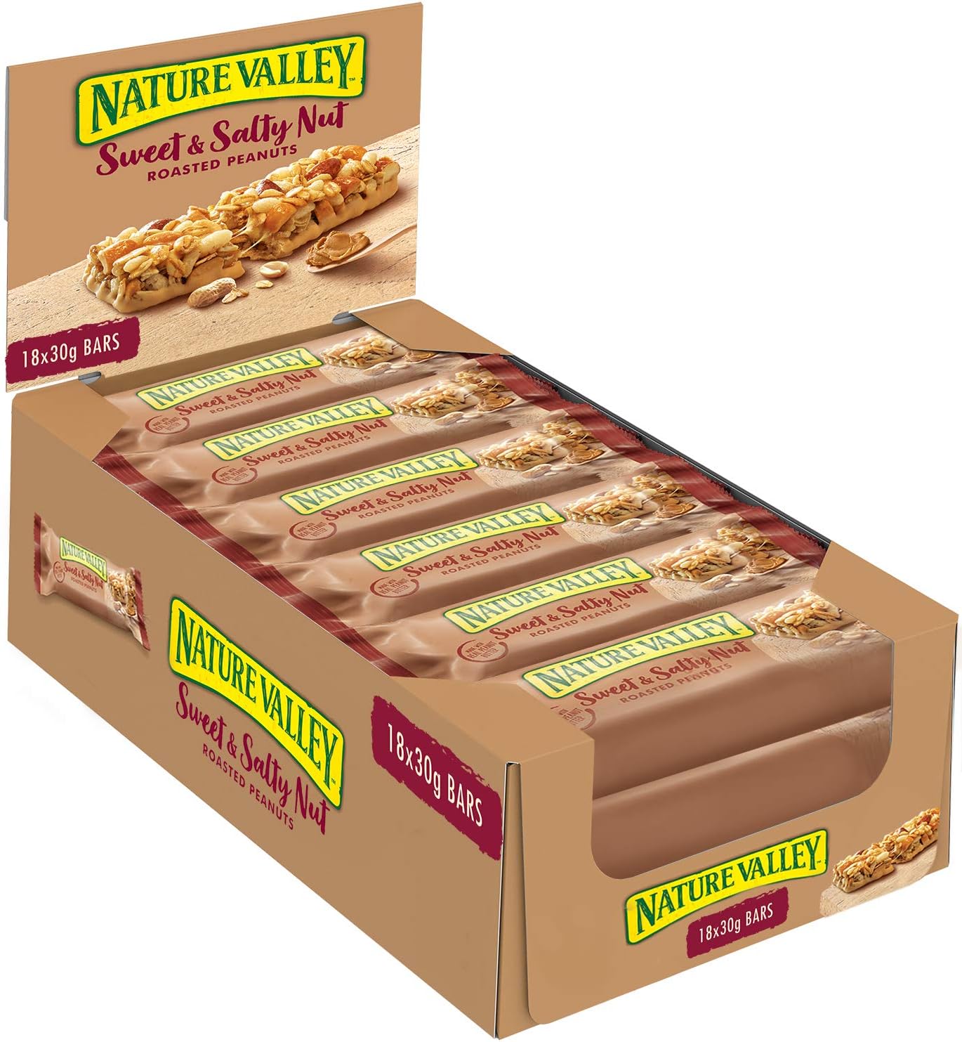 Nature Valley Sweet and Salty Nut Peanut Cereal Bars 18 x 30g
