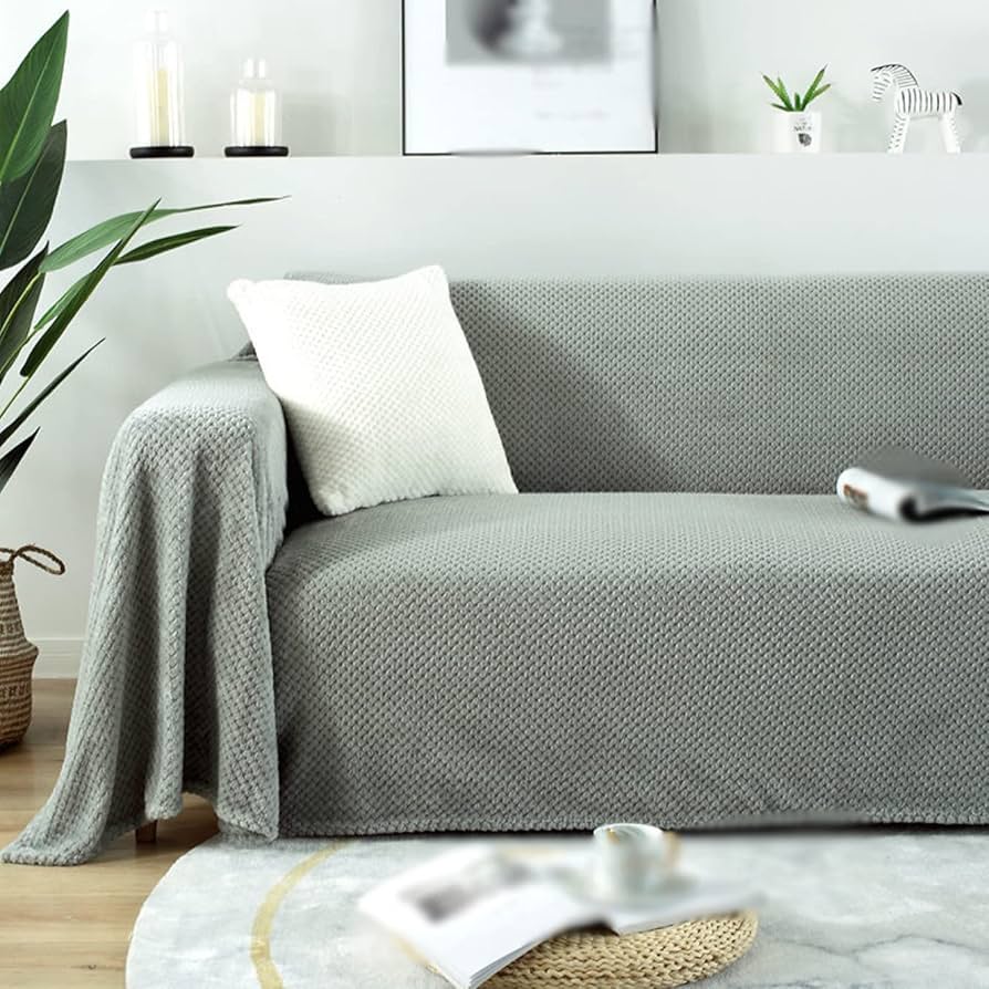 グレーのフリンジ付きブランケット Amazon｜DB3NK 失敗しないブランケット フリンジ付きブランケット