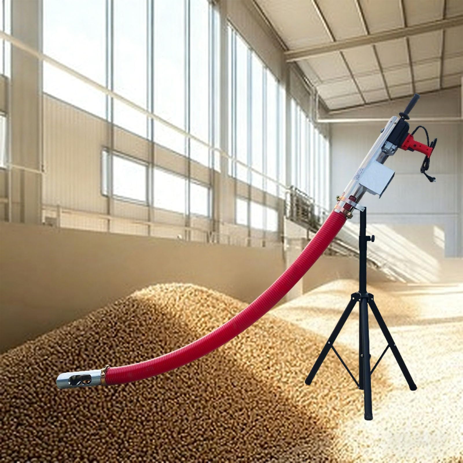 Macchina industriale del trasportatore a vite, macchina portatile di aspirazione del grano per le fabbriche di agricoltura, 4m