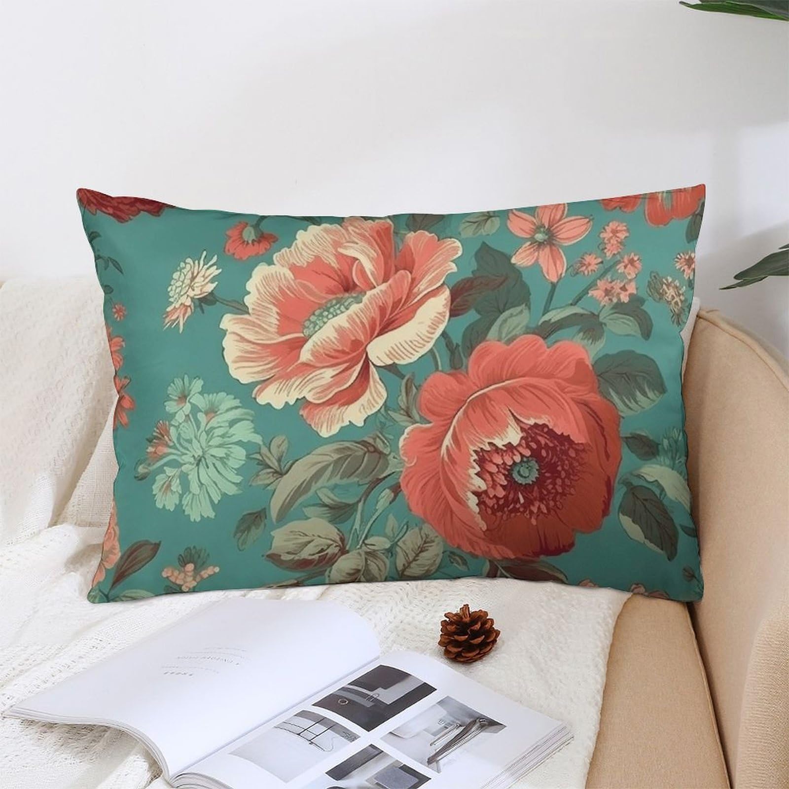 NTVOWPZO Decoration Throw Pillow Covers 12 "x20 Pillowcases Covers Pastoral Scenery Pattern Soft Pillowcases Modern Farmhouse Home Decor Sofa Cushions Covers for Couch Bed Living Room