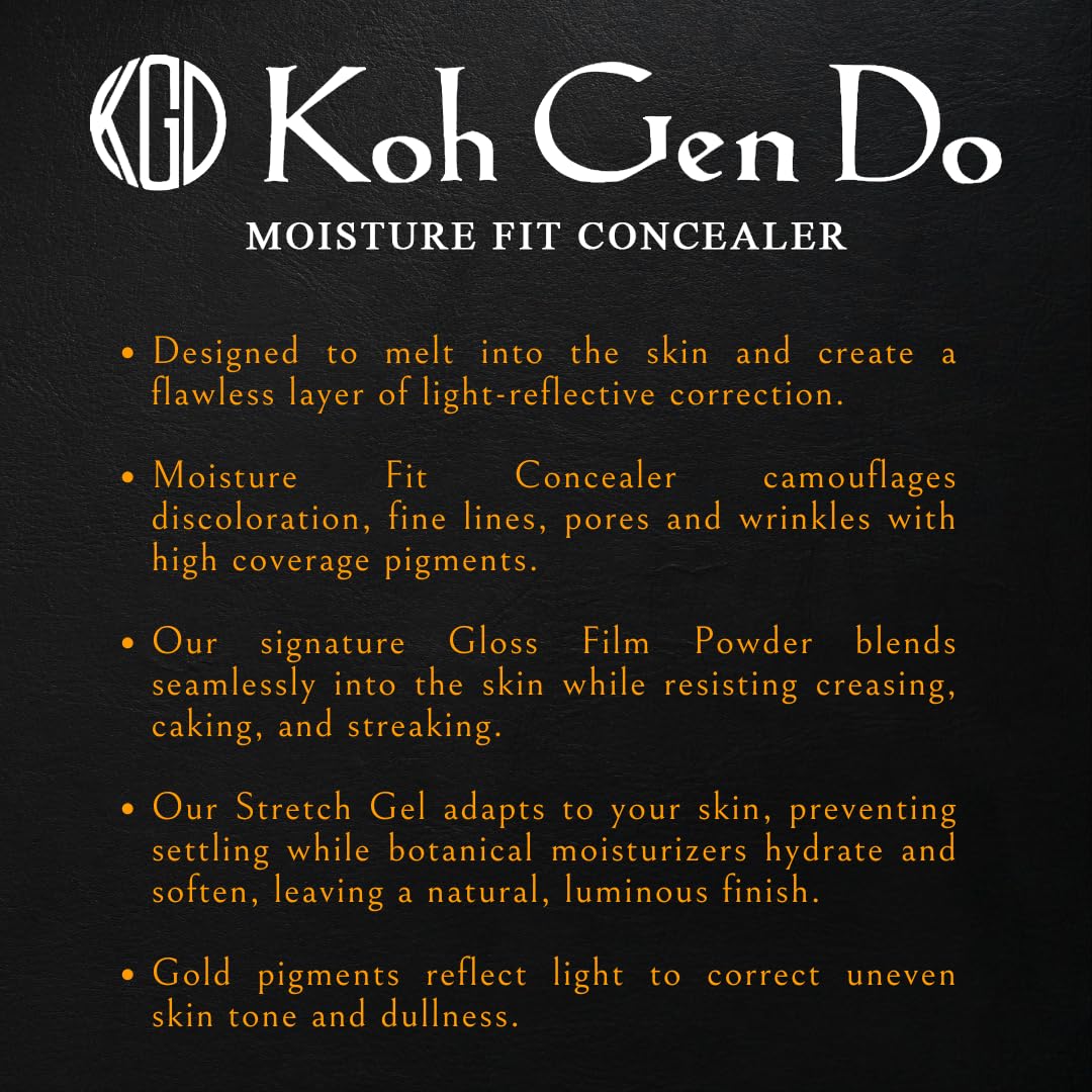 Koh Gen Do Moisture Fit Concealer: Radiant Perfection with our Signature Gloss Film Powder Formula. All-Day Coverage and Anti-Aging Benefits. Blends Seamlessly Resists Creasing - Image 9