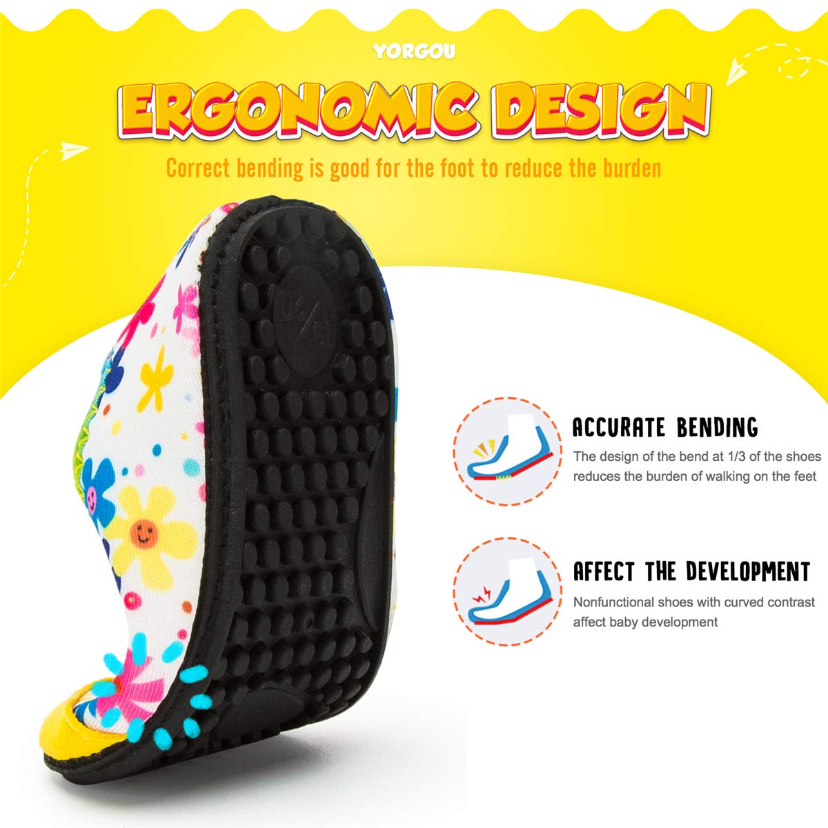 Zapatos de Agua para niños y niñas, Zapatos de Playa para niños pequeños, Calcetines acuáticos Descalzos Antideslizantes para Piscina y Playa — view 3