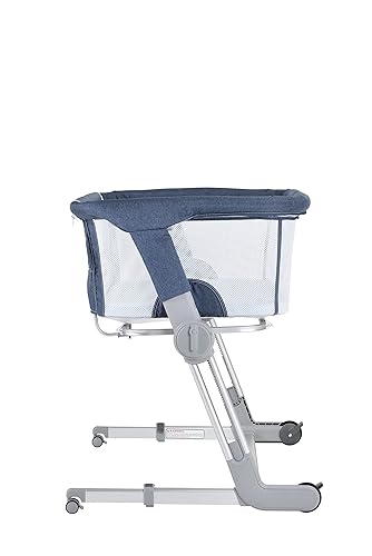 Miniatura 4 de Unilove Hug Me Plus - Cuna 3 en 1 para bebé, cama de noche, moisés de viaje para recién nacido, flujo de aire azul