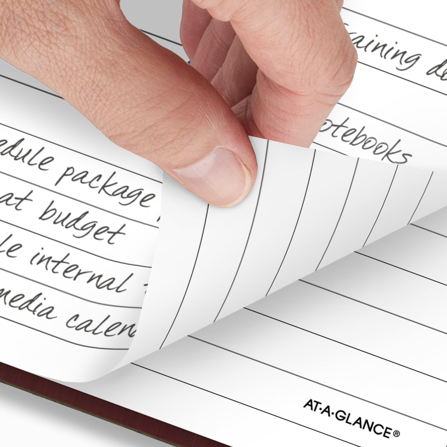 AT-A-GLANCE Agenda 2025, standard, giornaliera, 14 x 20 cm, piccola, copertina rigida, colore rosso (SD3871325)