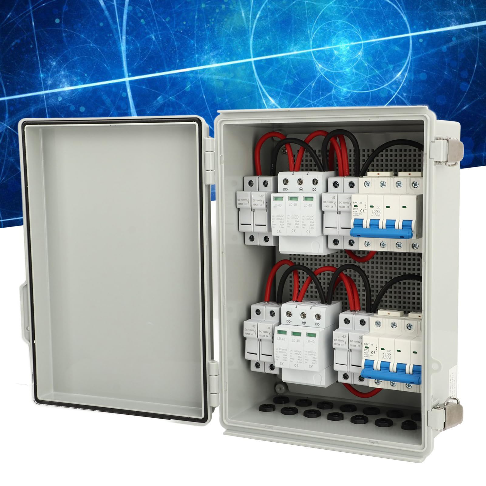 CHICIRIS Caja Combinadora Fotovoltaica 4 Entradas 2 Salidas para Sistemas