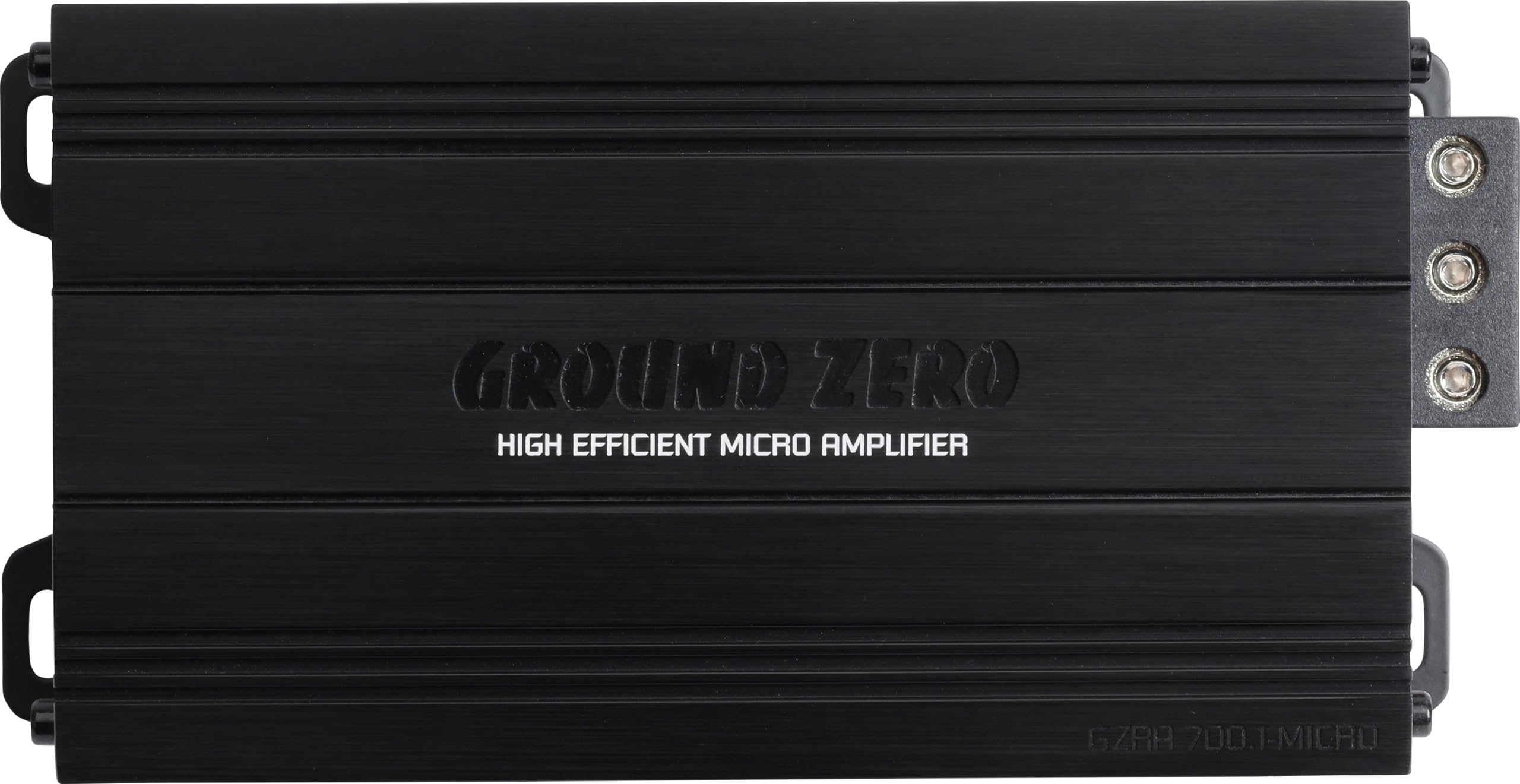 Ground Zero GZRA 700.1-MICRO Mono Class D Verstärker, 700 Watt RMS bei 1 Ohm, Kompakt Subwoofer Amplifier mit High-Level Eingang, Bass Boost und Subsonic-Filter