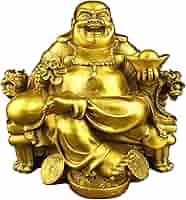 ♥時代　銅製　仏像　②　のったり　骨董　古玩 唐物 銅鍍金坐像 中国古美術 銅製 仏像 古玩 重さ1444g B4-89