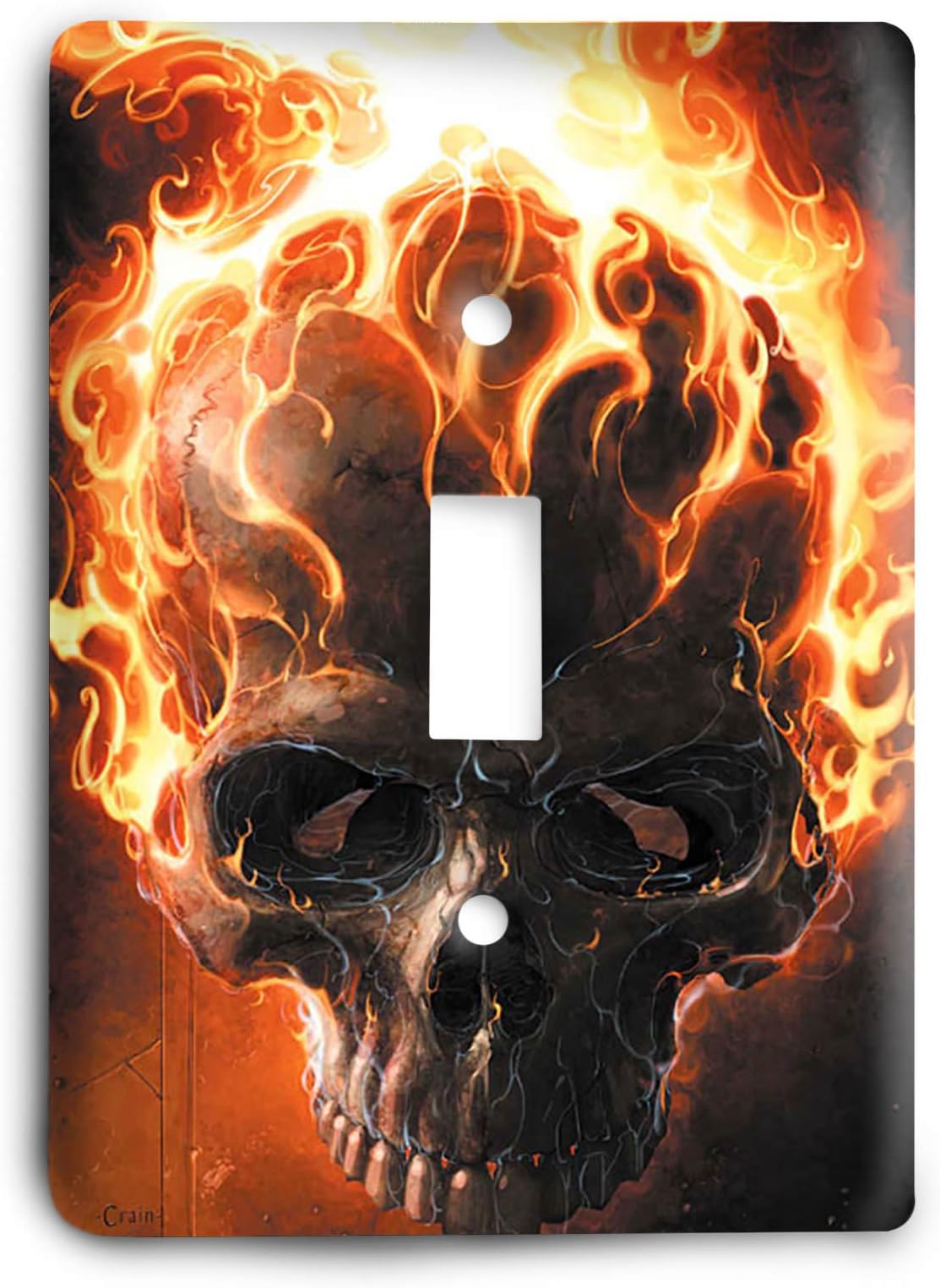 GhostRider Flaming Skull Marvel Comics Light Switch Cover