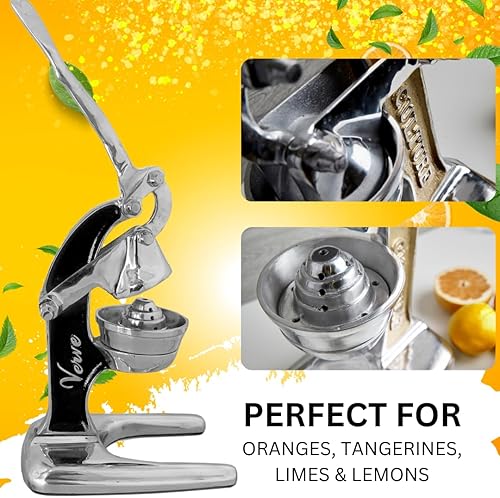 Miniatura 4 de Verve CULTURE - Exprimidor manual de aluminio fundido hecho a mano de grado profesional para bebidas frescas de la mañana de naranja, limón, lima,