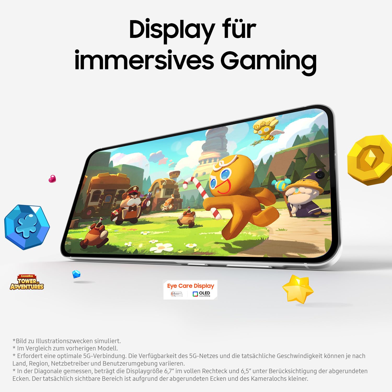Samsung Galaxy A56 5G AI Smartphone ohne Vertrag, Simlockfreies AI Handy mit Android, 8 GB RAM, 128 GB Speicher, 50-MP-Kamera, Awesome Graphite, 2,5 Jahre Herstellergarantie [Exklusiv auf Amazon]