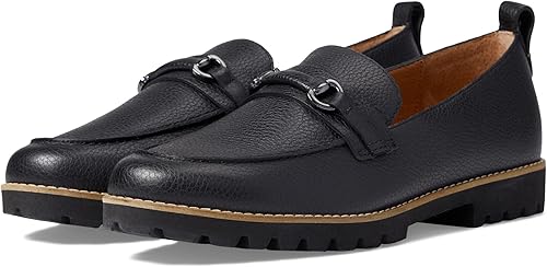 Gentle Souls by Kenneth Cole Women's Eugene Lug Bit Loafer, Black 1, 11