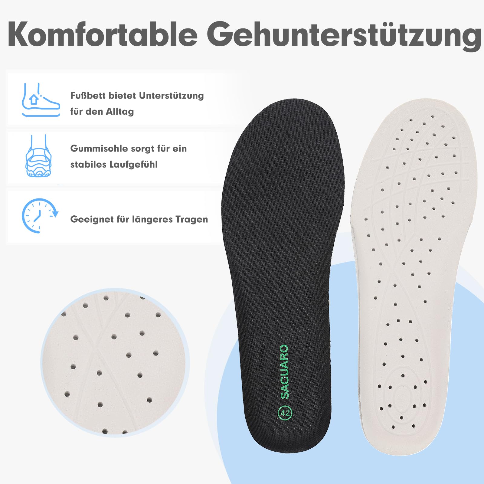 SAGUARO Herren Damen Sandalen Bequem Atmungsaktiv Outdoor Sport Trekking & Wandersandalen