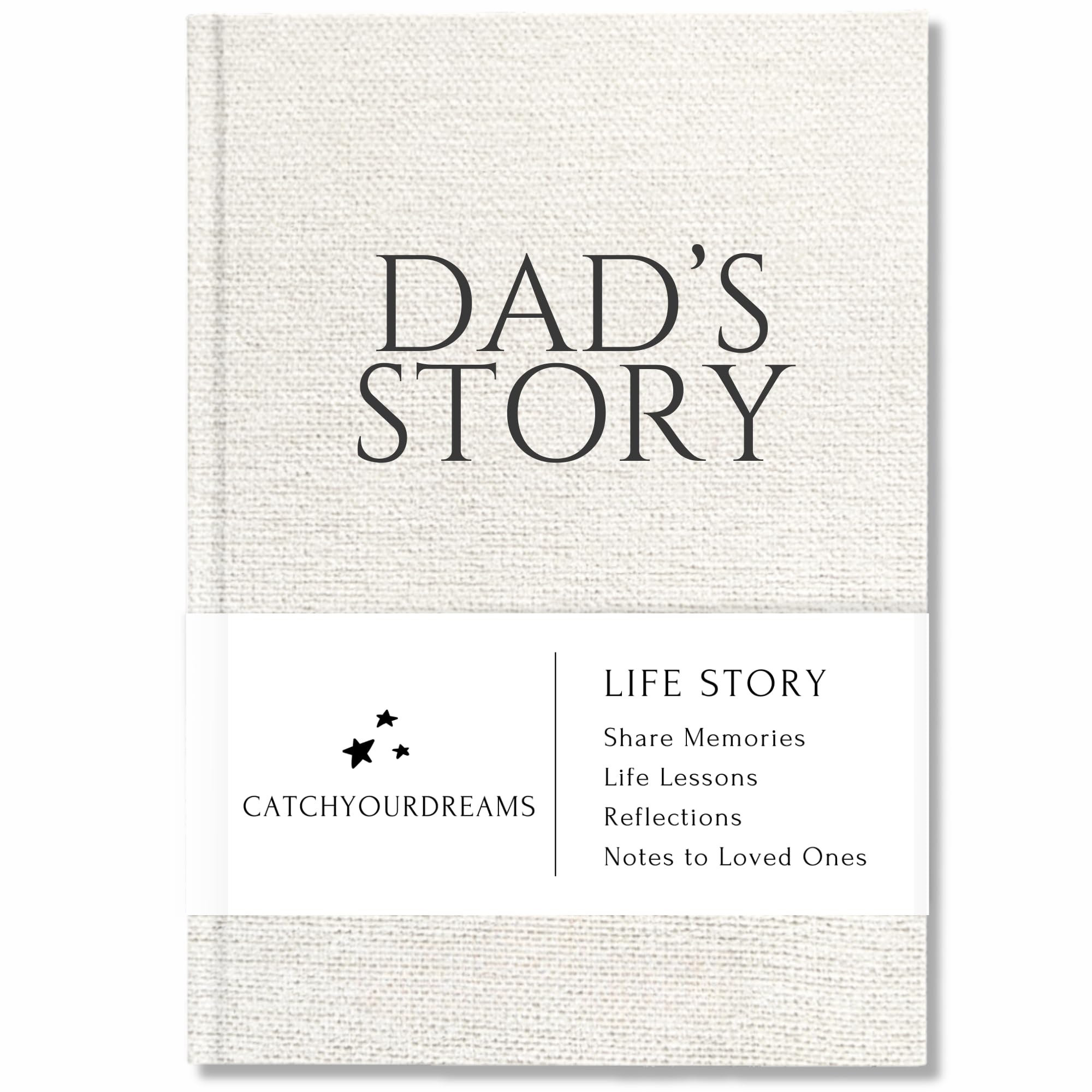 Dad's Life Story Journal (Linen Hardcover): A Meaningful Keepsake for Dad to Share His Journey and Memories Book Includes 250+ Prompt Questions