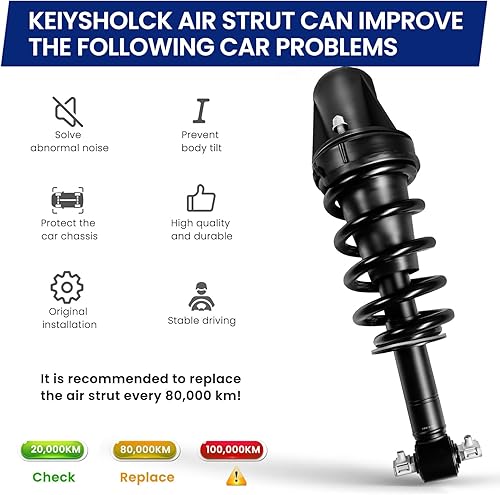 Miniatura 6 de KEIYSHOLCK Suspensión neumática delantera de repuesto para Chevrolet TahoeSuburban, 02-14 Cadillac EscaladeESVEXT, 07-13 GMC SierraChevrolet