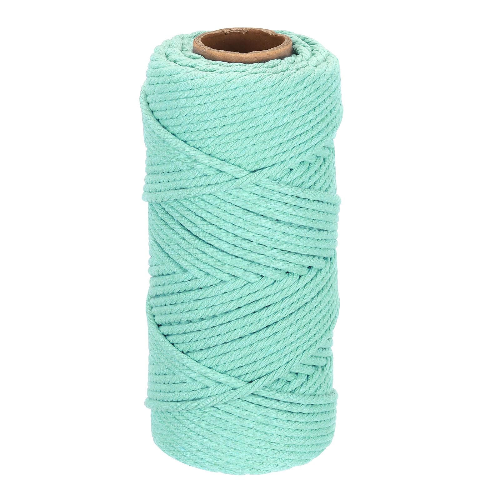DMiotech 4mm x 80M (87 Yard) Light Blue Natural Cotton Macrame Rope