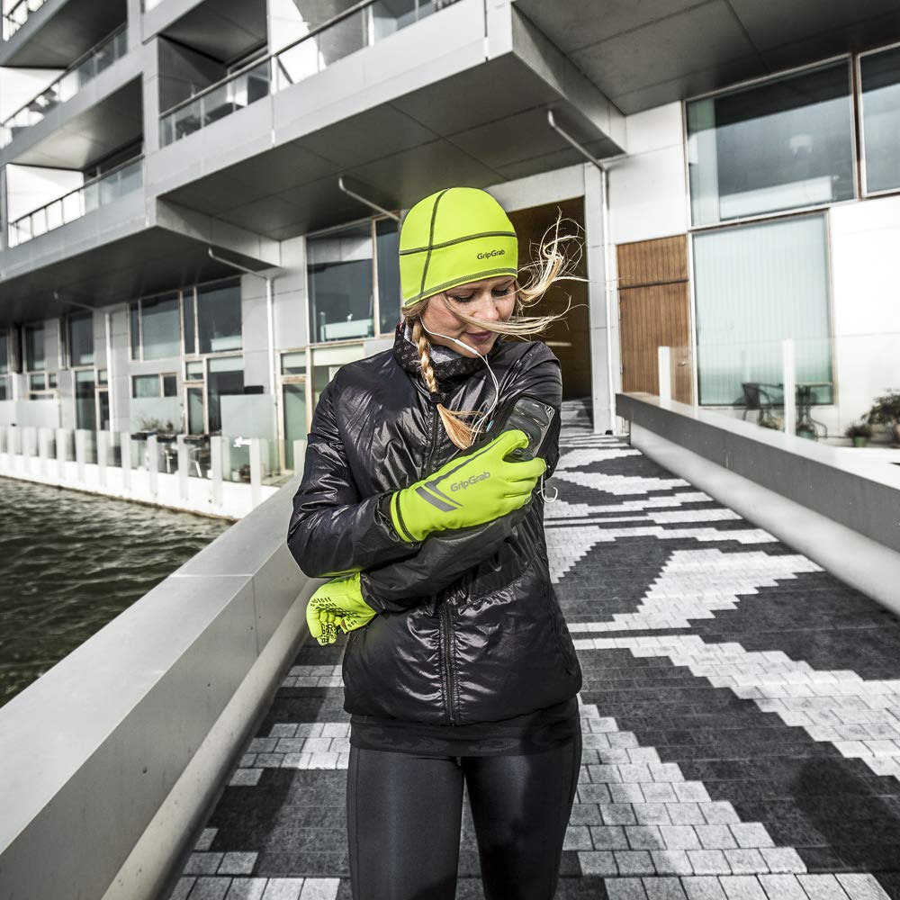 GripGrab Guantes de Running de Invierno Expert Winter Térmicos Touchscreen Alta Visibilidad Transpirables Hombre Mujer, Unisex Adulto