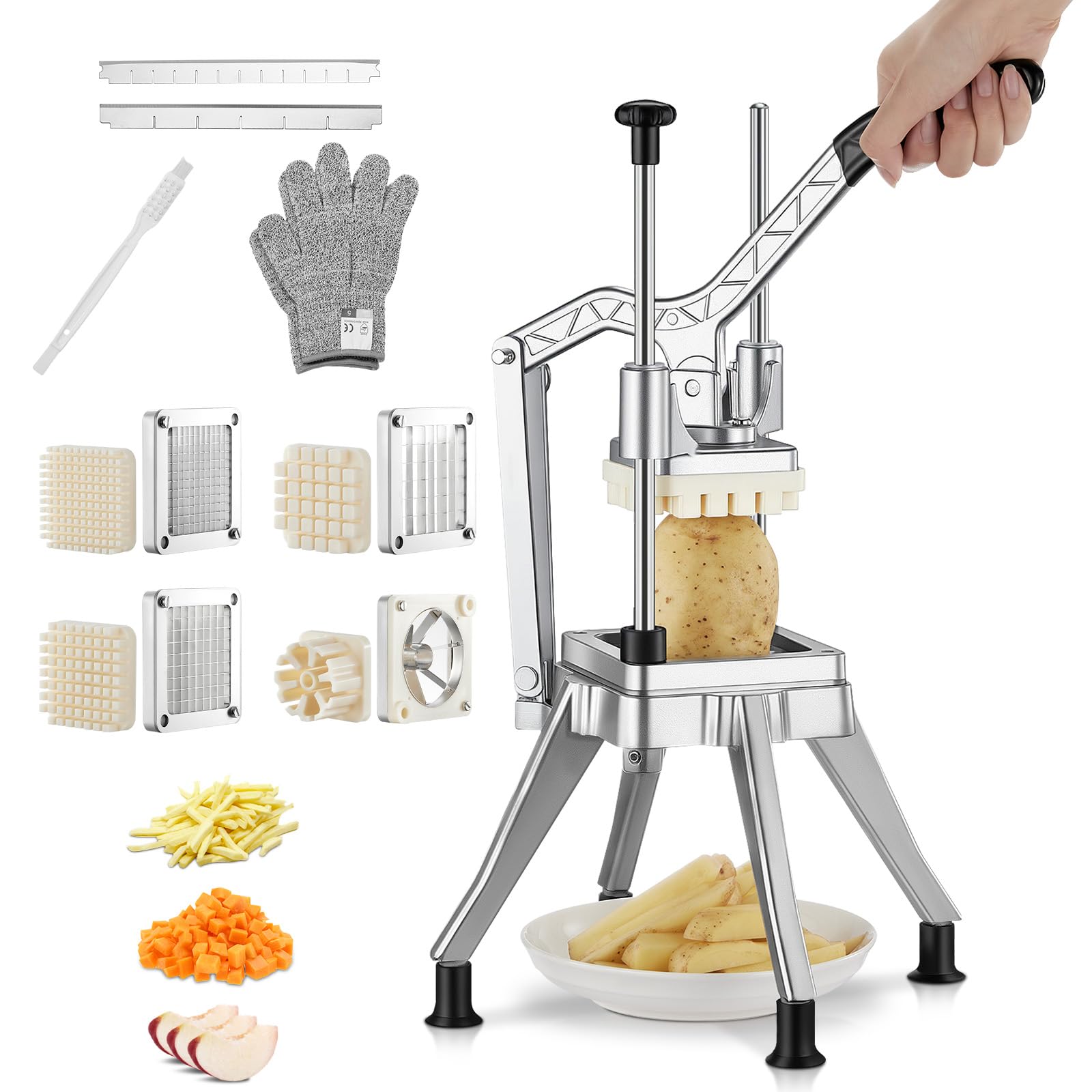 FOHRER Commercial Vegetable Chopper French Fry Cutter