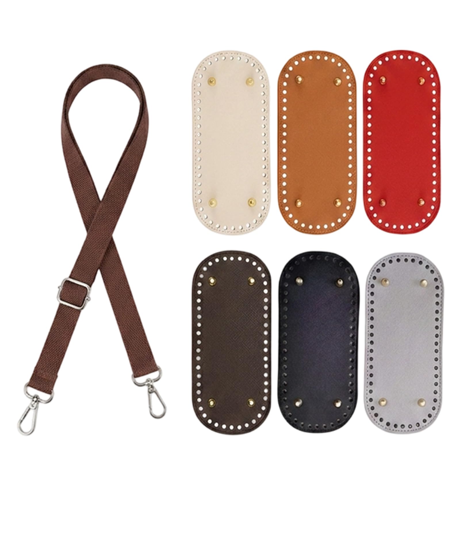 embroidery 7Pcs Bag Base for Crochet, Bag Making Accessories, Multi-Color DIY Making Accessories for Handbag Repair and Crafting-picture-22