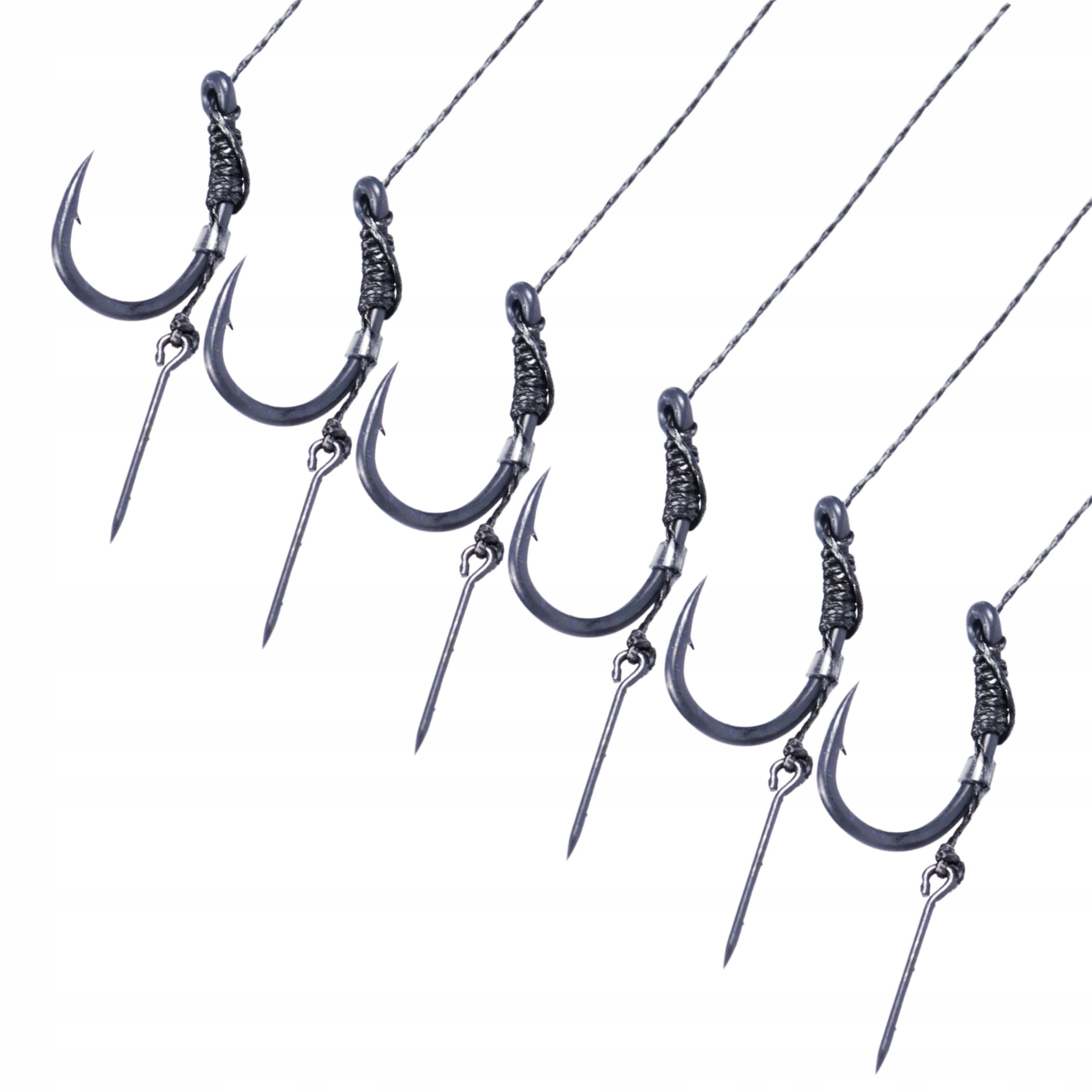 A&N Method Feedervorfach Feederhaken Set Hair-Rig Nadel Hakengröße 8-14 - 6 Stück