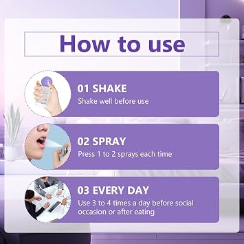 2pcs Probiotic Oral Spray for Long-Lasting Freshness, Alcohol-Free Oral Spray with Probiotics for Breath Care, Probiotic Breath Spray, Convenient Travel-Sized Breath Spray (20ml/0.68floz)