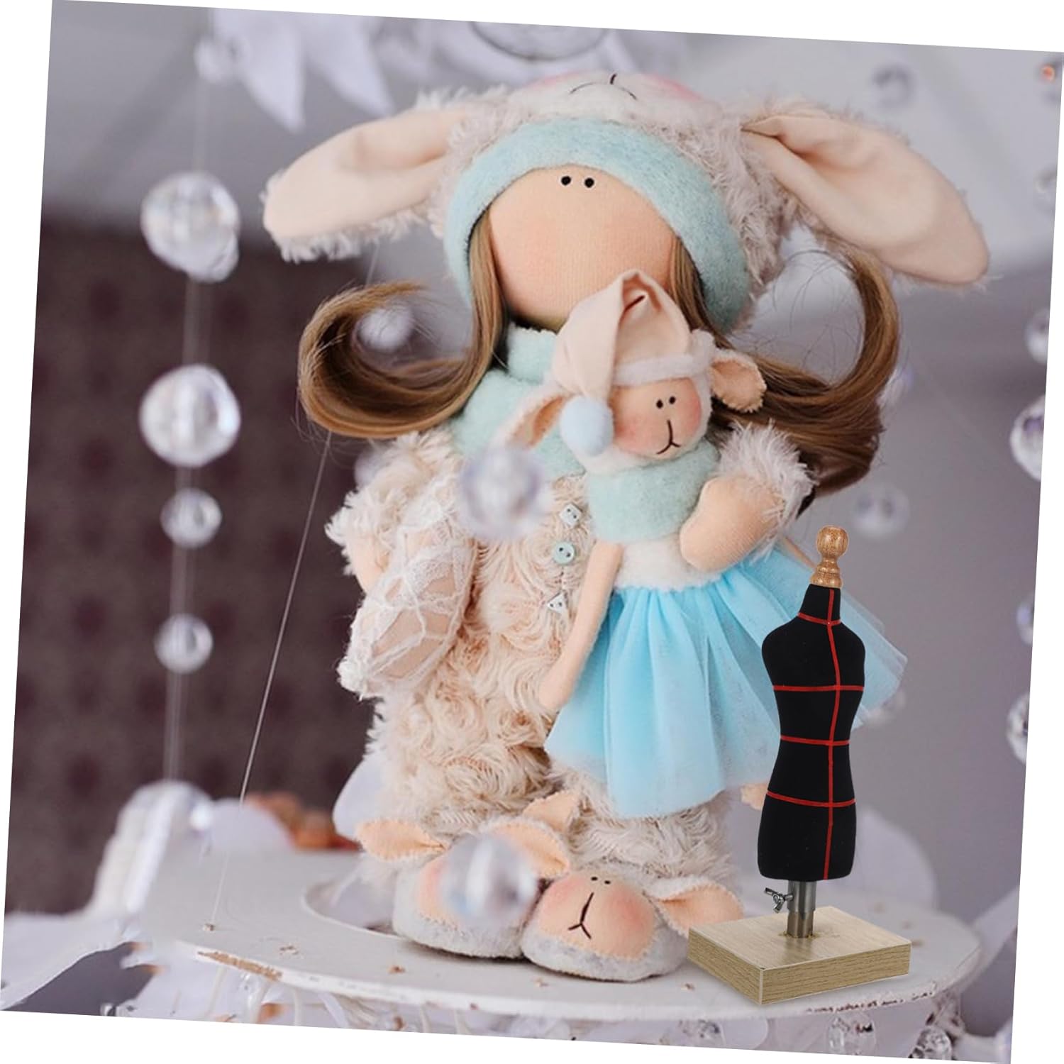TEHAUX 3pcs Female Bust Mannequin Dressmaking Stand for Sewing Clothing Design Mannequin Base