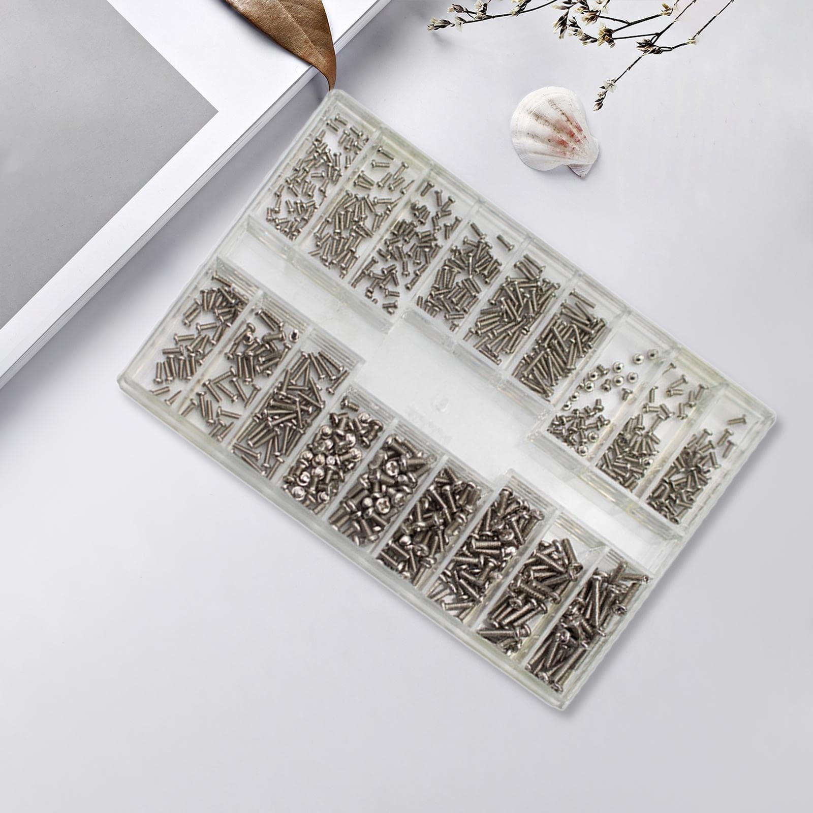 500 Pezzi Mini Viti Acciaio Inox Set Viteria per Elettronica Assortimento Viti per Telefono Riparazione Componenti Informatici Elettrodom, 6 pezzi