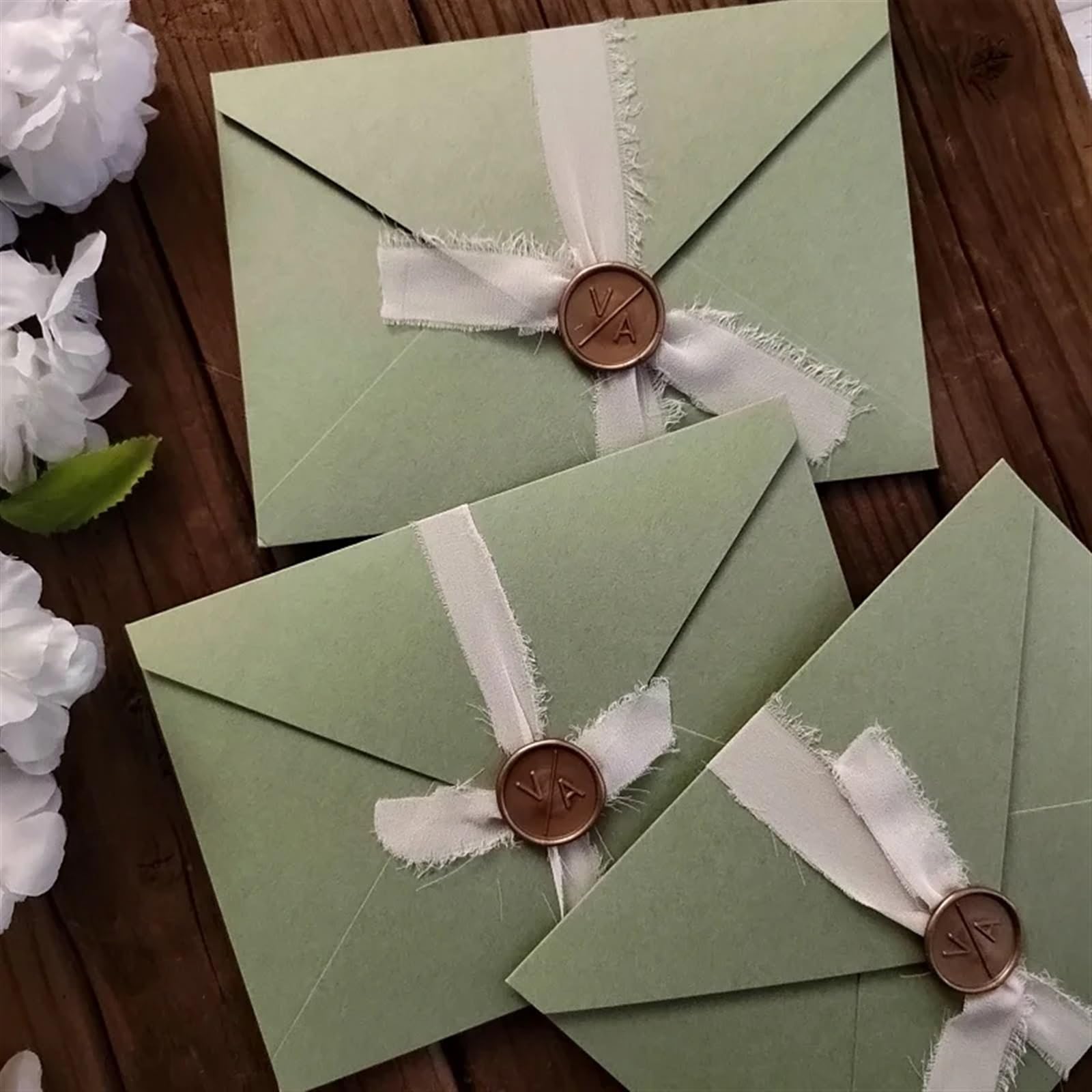 Einladungskarten Hochzeit 50 Stück grüne Umschläge for Hochzeitseinladungskarten