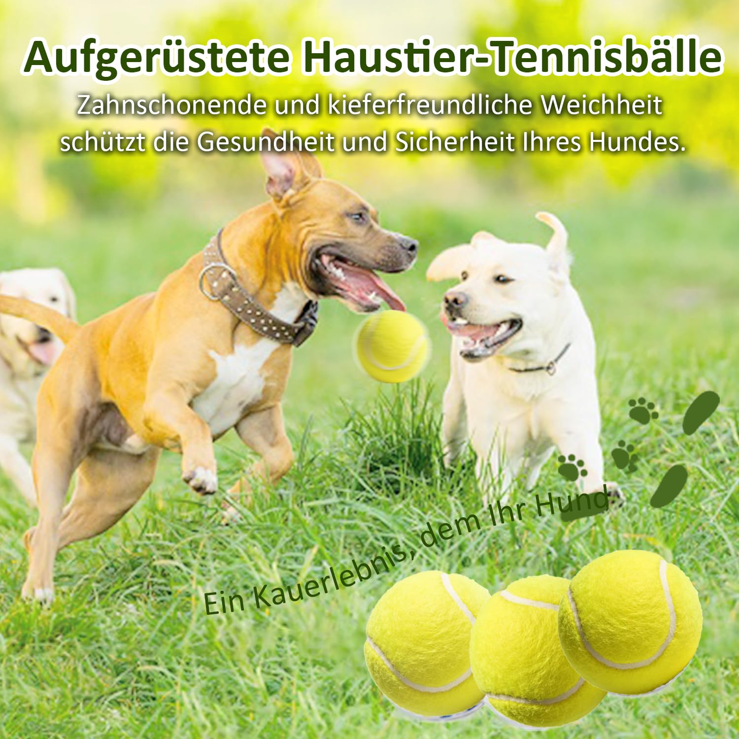 kurflo Automatischer Ballwerfer für Hunde, Automatischer Ballwurf, inkl. 3 verbesserter ETPU-Bälle, 3 Wurfweiten, Automatisches Auffangen, Ideal für Kleine, mittele Hunde Größe M (Weiß-Blau)