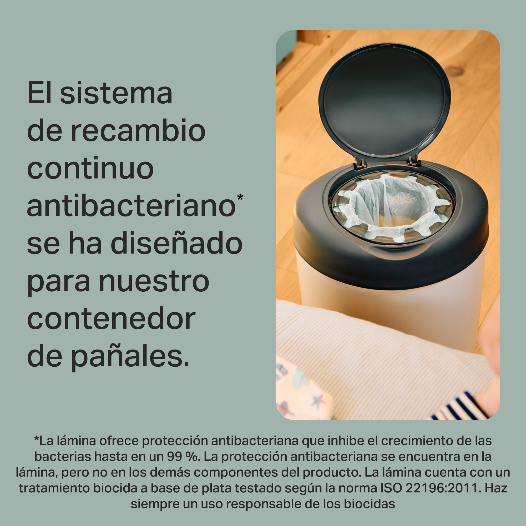 Tommee Tippee Simplee Recambio para el Contenedor, Paquete de 6, solo compatibles con contenedores de pañales Simplee Sangenic