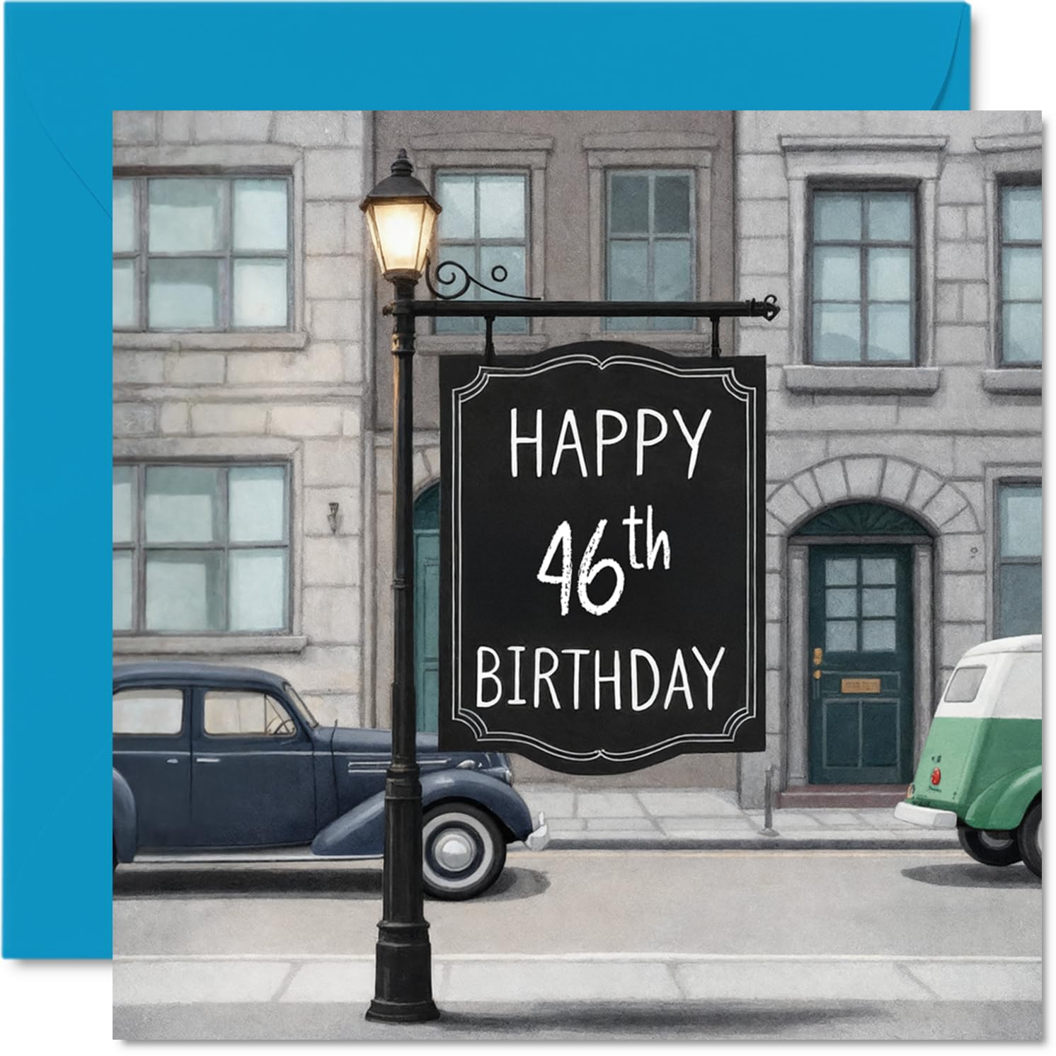 46th Birthday Cards for Women and Men, Sign of Aging