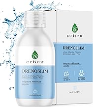 Erbex Drenoslim - Natural Draining and Diuretic Liquid Supplement - Ortosiphon, Birch and Pilosella, Powerful Draining and Anti-Cellulite Action, Sugar and Gluten Free, 300 ml