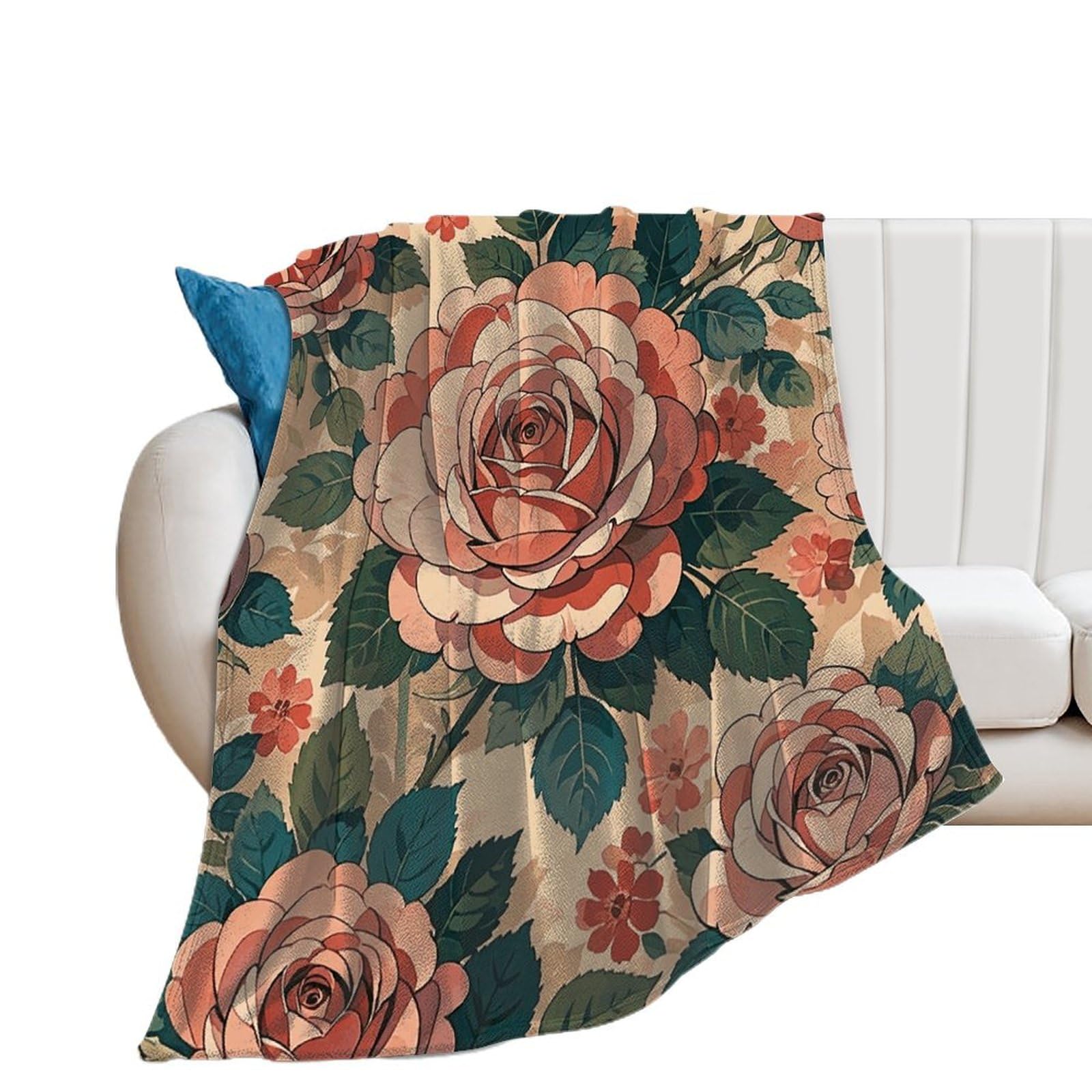 Couverture en flanelle douce contre le froid du soir sur le lit