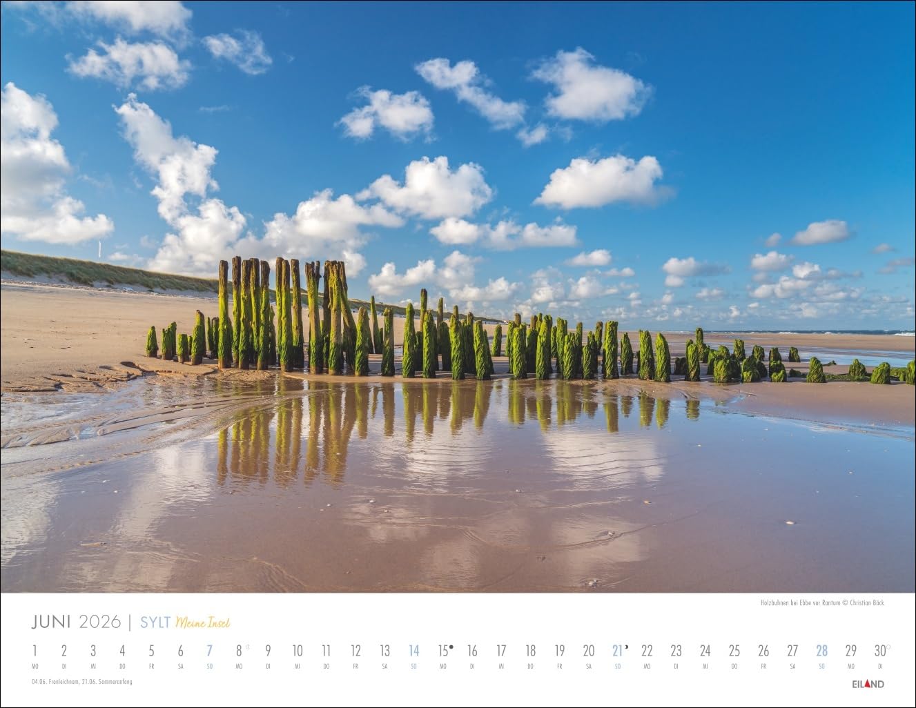 Sylt - Meine Insel Kalender 2026: Reise-Wandkalender mit 12 atemberaubenden Fotografien der Nordseeinsel. Landschafts-Kalender 2026 zum Aufhängen. 44 x 34 cm. Querformat.