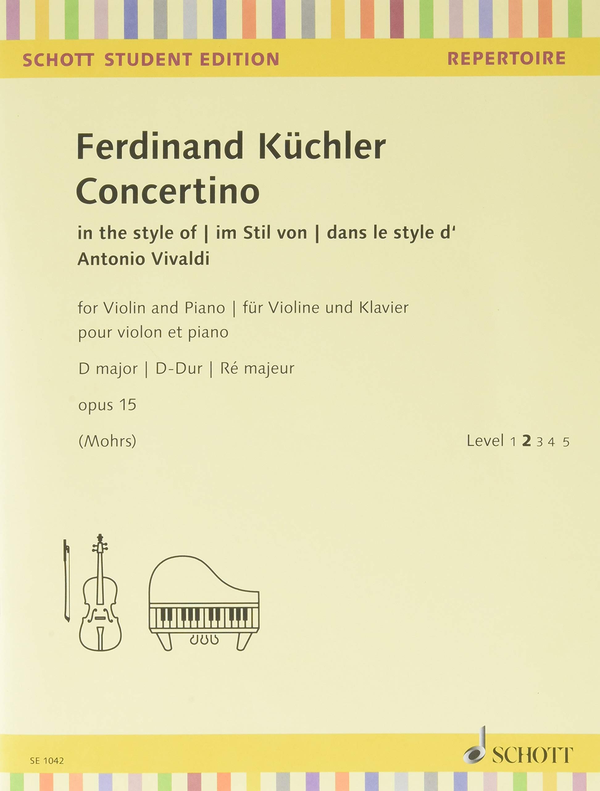 Concertino in D Minor, Op. 15 for Violin and Piano