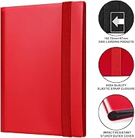 Vista 2 de GEAoffice Carpeta de Tarjetas de 4 Bolsillos – Carpeta de Álbum de Colección de Tarjetas Comerciales de 2 x 2 – Carpeta de 160 Bolsillos de Carga