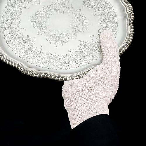 Miniatura 9 de Guantes de pulido de plata Evridwear Guantes de limpieza para plata de ley y latón (2 pares SM)..