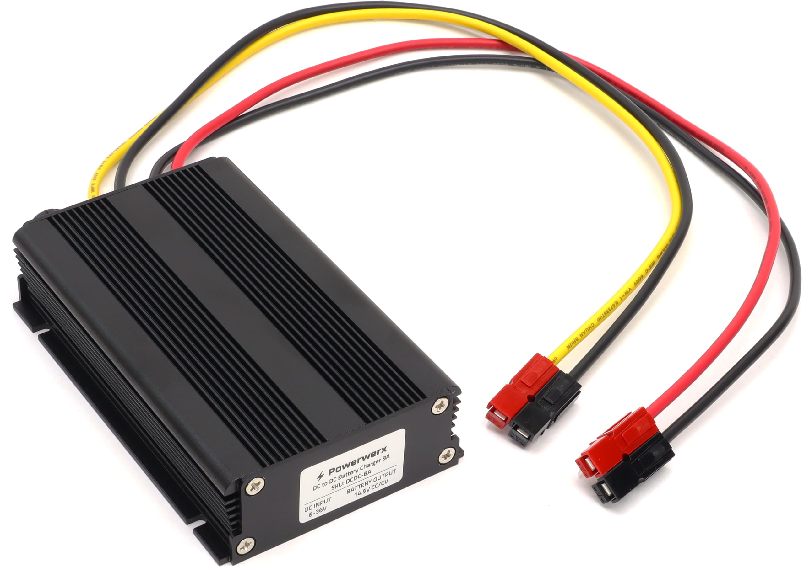 Powerwerx DCDC-8A 14.5V, 8A Adjustable DC-to-DC Battery Charger for 12V LiFePO4 Batteries