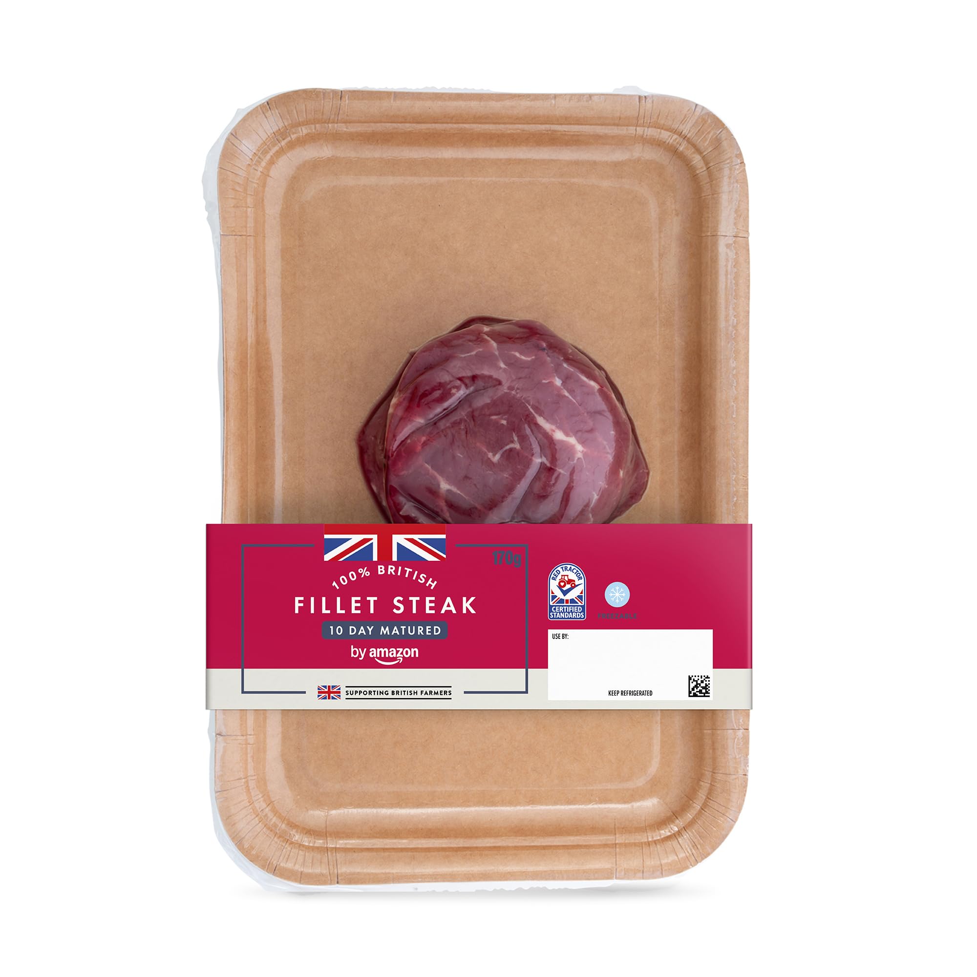 by Amazon British Fillet Steak (10 Day Matured), 170g , Pack of 1